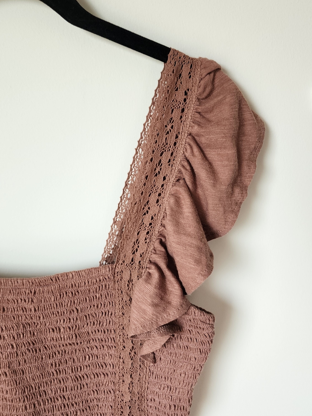 Smocked Ruffle Strap Top - Picture 7 of 13